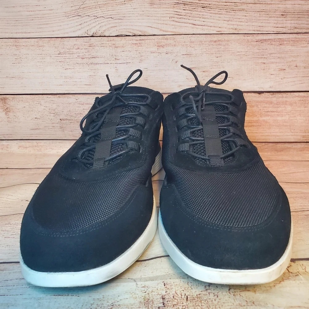 Wolf & Shepherd Mens Size 15 Black Crossover Victory Trainer Suede/Mesh Sneaker